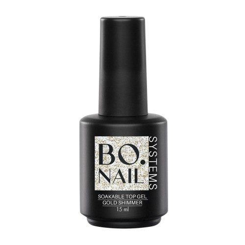 Soakable Top Gel Gold Shimmer 15ml