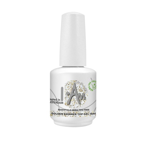 I.AM Soakable Top Gel Golden Shimmer 15ml