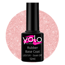 Soak Off Rubber Base  Pink Shimmer 12ml