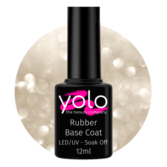 Soak Off Rubber Base  Nude Shimmer 12ml