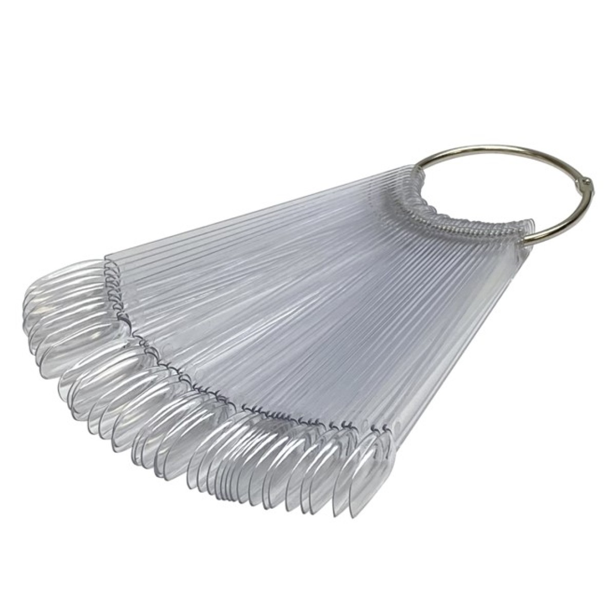 Χρωματολόγιο σε κρίκο Oval Διάφανο ( 50 tips )