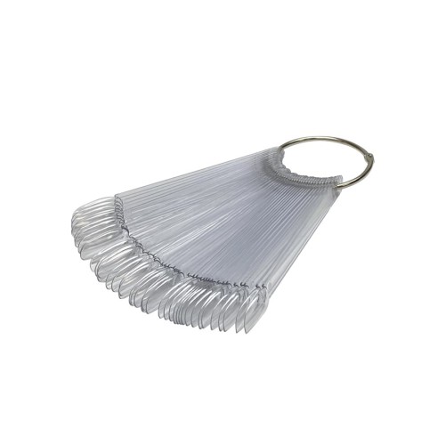 Χρωματολόγιο σε κρίκο Oval Διάφανο ( 50 tips ) 