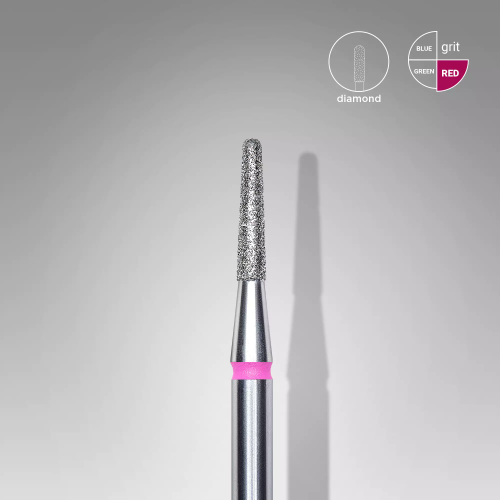 DIAMOND Nail Drill Bit FRUSTUM RED 1.8mm/8mm