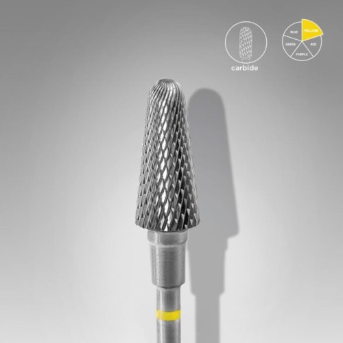 CARBIDE Nail Drill Bit FRUSTUM YELLOW 6mm/14mm