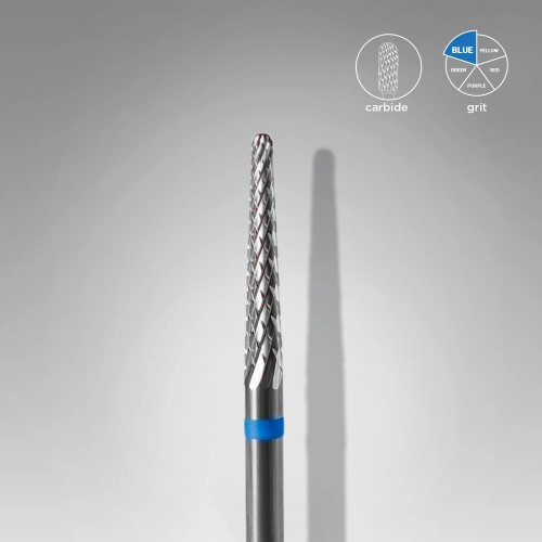 CARBIDE Nail Drill Bit CONE BLUE 2,3mm /14mm