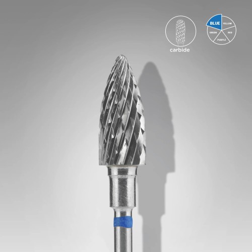 CARBIDE Nail Drill Bit CONE BLUE 6mm/14mm 