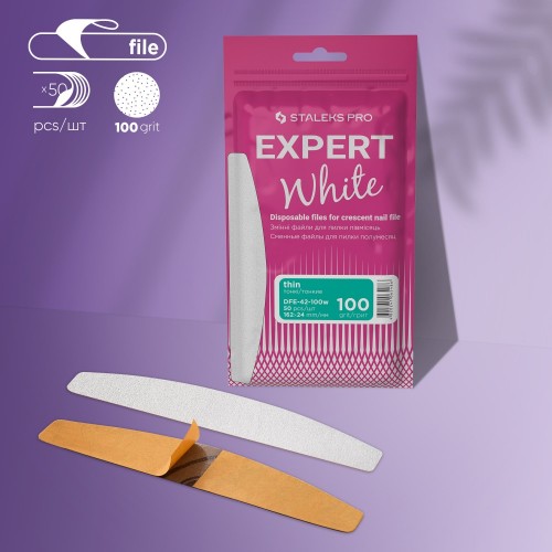 Disposable Files For CRESCENT Nail File EXPERT 42, 100grit (50pcs)