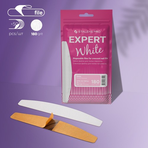 Disposable Files For CRESCENT Nail File EXPERT 42, 180grit (50pcs)