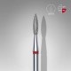 DIAMOND NAIL DRILL BIT POINTED FLAME RED FA11R021/8